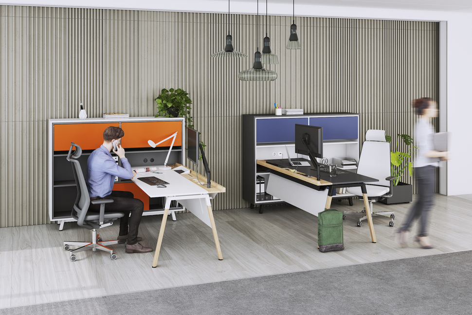 Wohlfühlatmosphäre im Büro für mehr Resilienz – mit Möbeln der OKA HomeLine stehen die Chancen gut.
