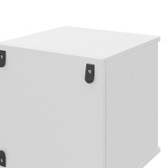 OKA Box Detail: Wandbefestigung aus Biokunststoff