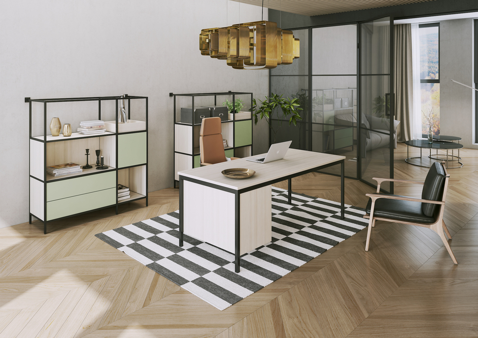 Ganz klar ein Trend: Büromöbel in modularer Bauweise wie jene der OKA FrameWork Reihe