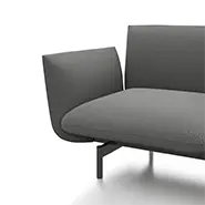 OKA Grow Detail: Rundrohrmetalfüße aus gepulvertem Stahl