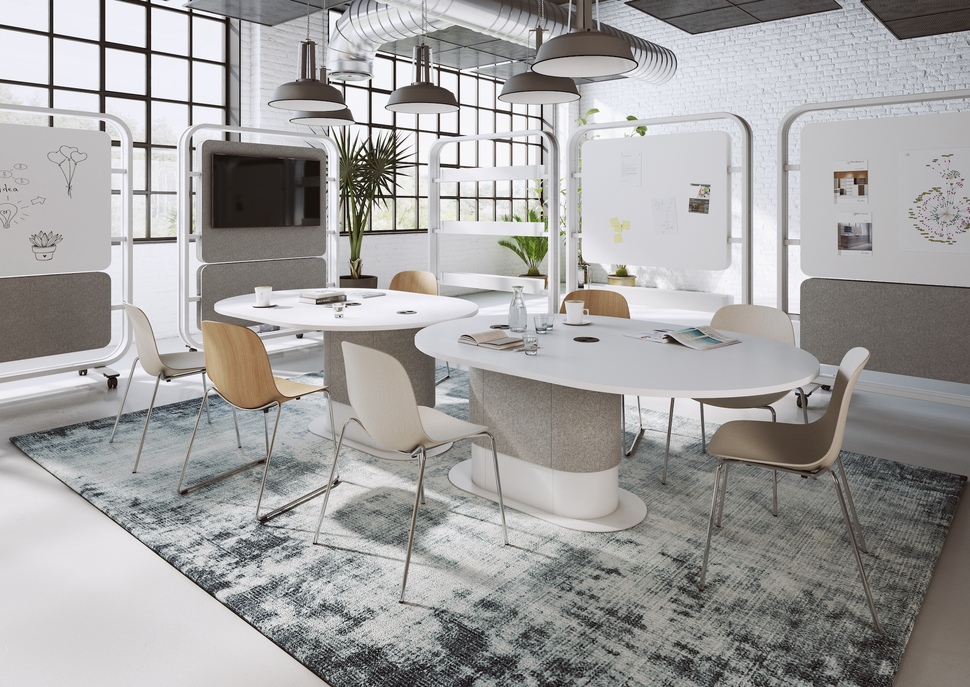 Tische verbinden: OKA MediaTable punktet mit seinem durchdachten Innenleben.