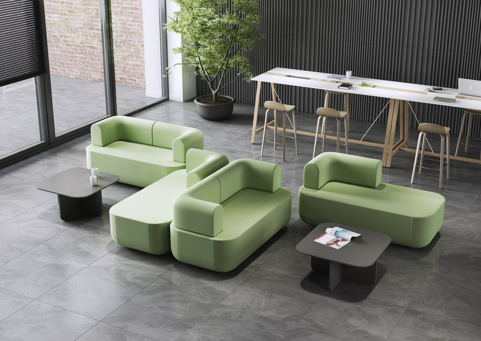 Mit klar strukturierten Bereichen und gut integrierten Open Spaces wird das Büro zum Wohlfühl-Ort.