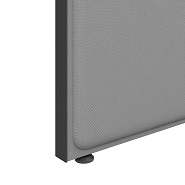 OKA Pods Detail: Stellfuß am Akustikpaneel