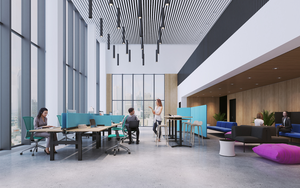 In Anbetracht der sich stetig wandelnden Arbeitsbedingungen und damit korrelierenden heutigen Arbeitsplatzkultur, bei der insbesondere Teamarbeit und Networking im Mittelpunkt stehen, kreierte OKA eine passende Lösung – den EasyUp Twin.