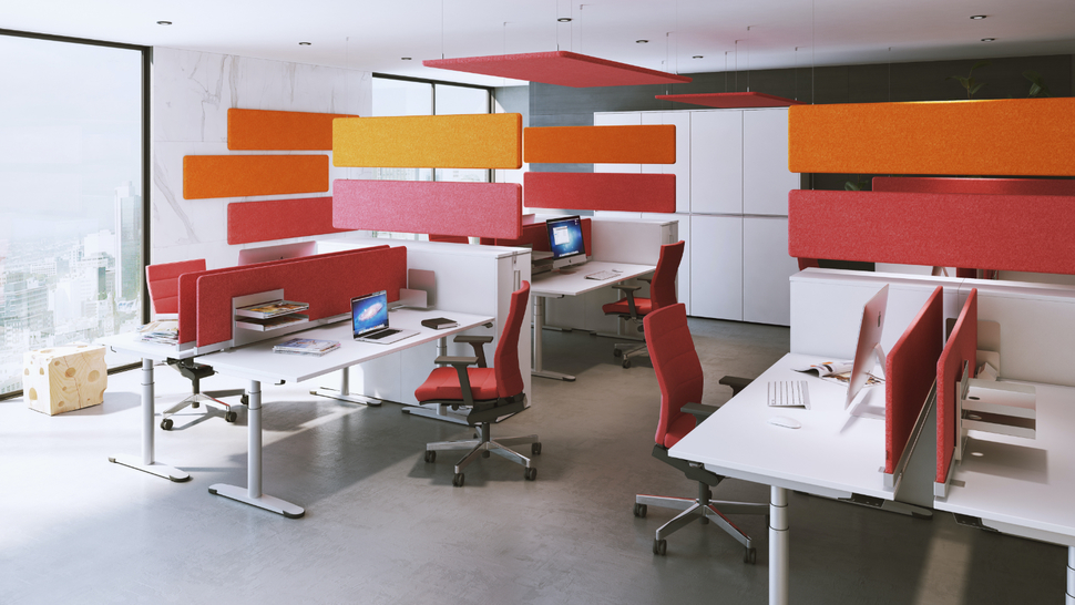 Bringen Ruhe und eine bessere Akustik: Panels der Serie OKA SpaceAbsorber