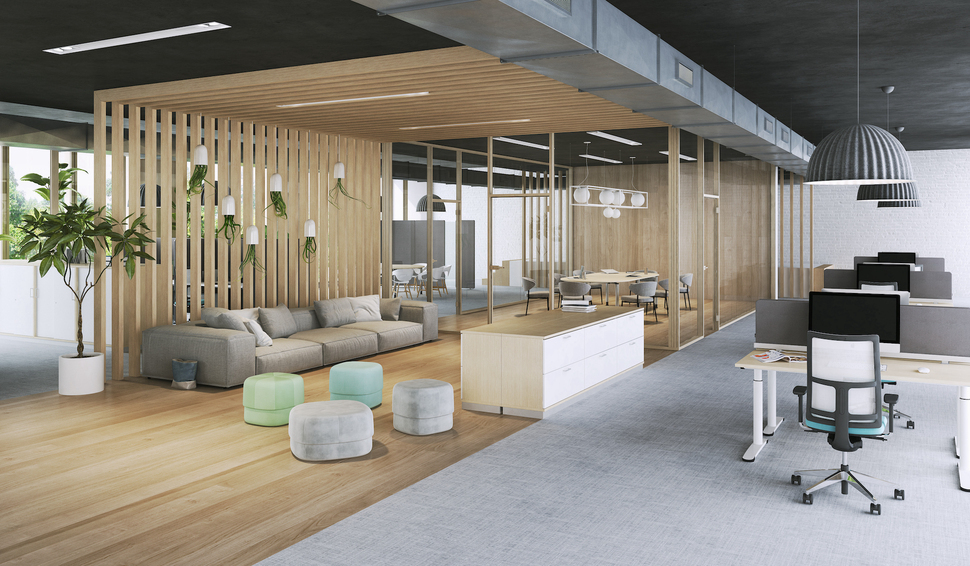 Alles in einem: Moderne Büros bieten Platz für Meetings, konzentriertes Arbeiten und Entspannung