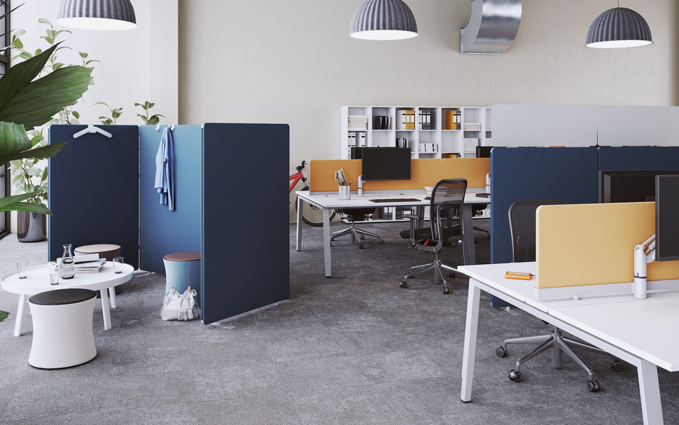 Lässt keine Wünsche offen: OKA SpaceLine für individuelle akustische Zonierung.