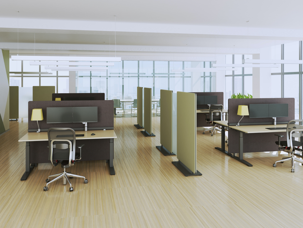 Teilen den Raum, schaffen Privatsphäre: Elemente von OKA SpaceLine.