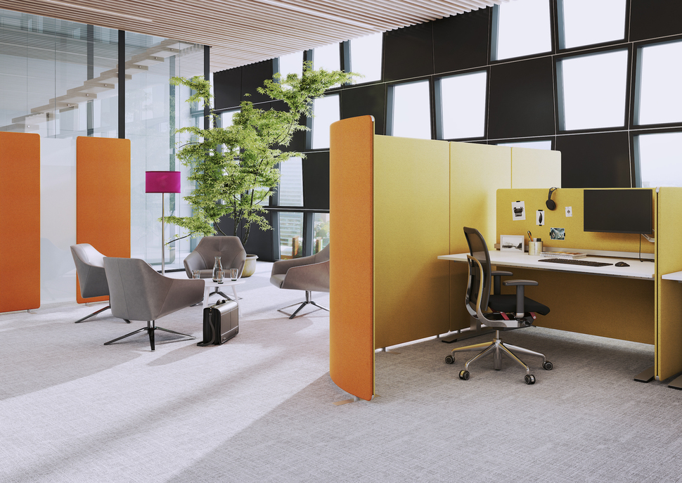 Zonieren Räume im Nu: Elemente von OKA SpaceLine.