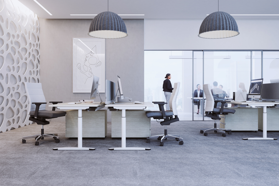 Tische, Stauraum, Empfangstheken: OKA Büromöbel tragen das Siegel „Blauer Engel“.