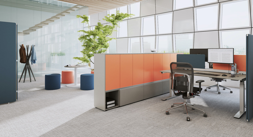 Farben und Texturen bringen Wohnlichkeit ins Büro: Mutig sein lohnt sich!