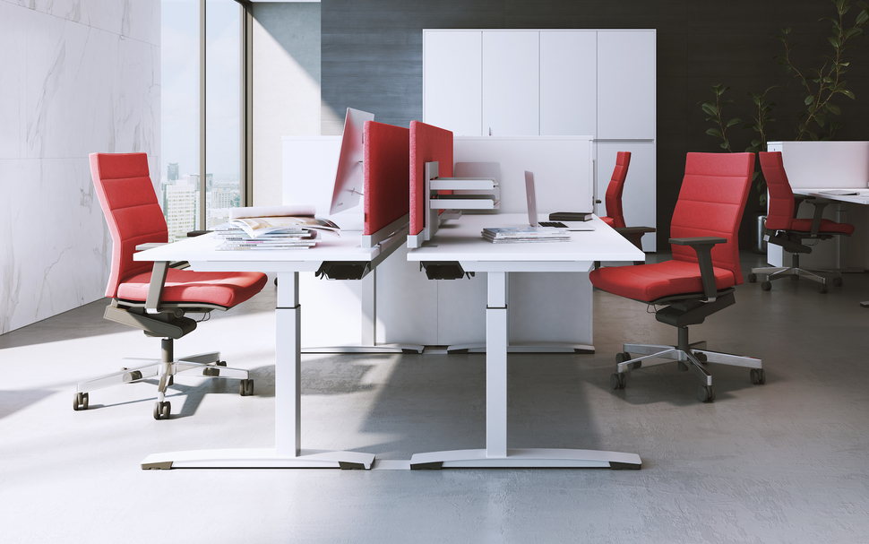 Garantieren Privatsphäre im Großraum: Elemente von OKA DeskTOP.