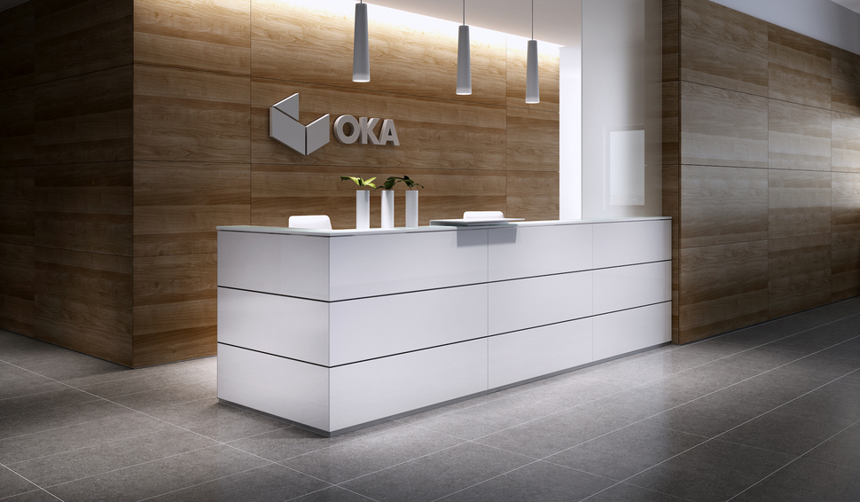 Harmonische Farbgestaltung im Eingangsbereich: So fühlen sich Besucher willkommen!