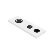 OKA HomeLine detail MDF insert with QI charging station, USB and Schuko connection (400 mm)