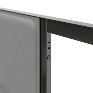 OKA Pods detail: Screw connection on the profile frame of the acoustic panels