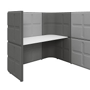 OKA Pods detail: Enclosed desk