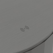 OKA Circle detail: Wireless charger (integrated in table top)