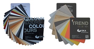OKA Standard color fan and OKA Trend Collection color fan