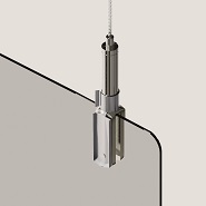 OKA Protect detail – stainless steel wire rope suspension