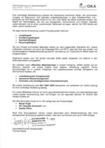 OKA Sustainability declaration