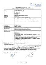 OKA EasyUp CE declaration of conformity