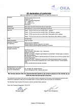 OKA CE declarations of conformity